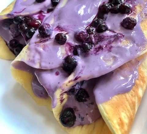 Blueberry Lemon Protein Crepes