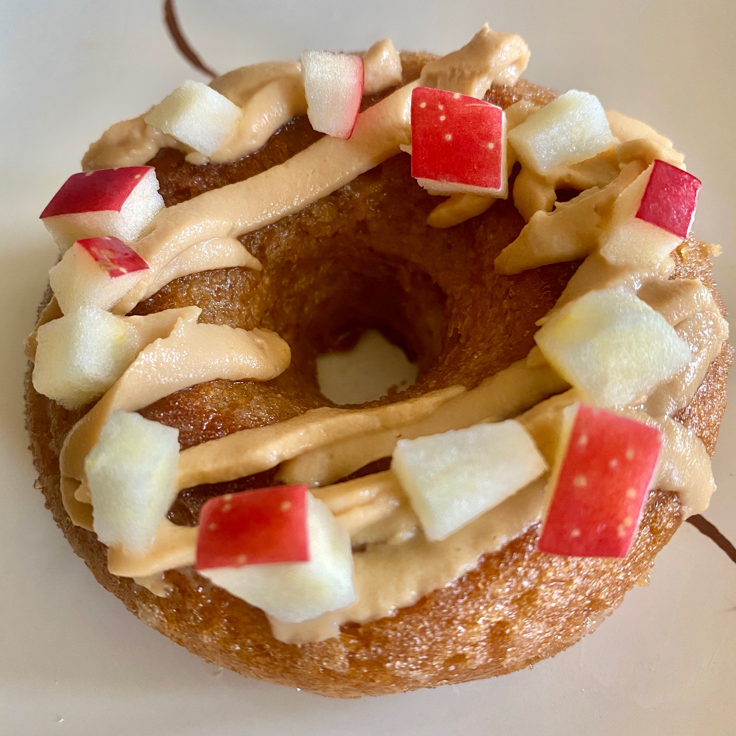 Salted Caramel Apple Donuts