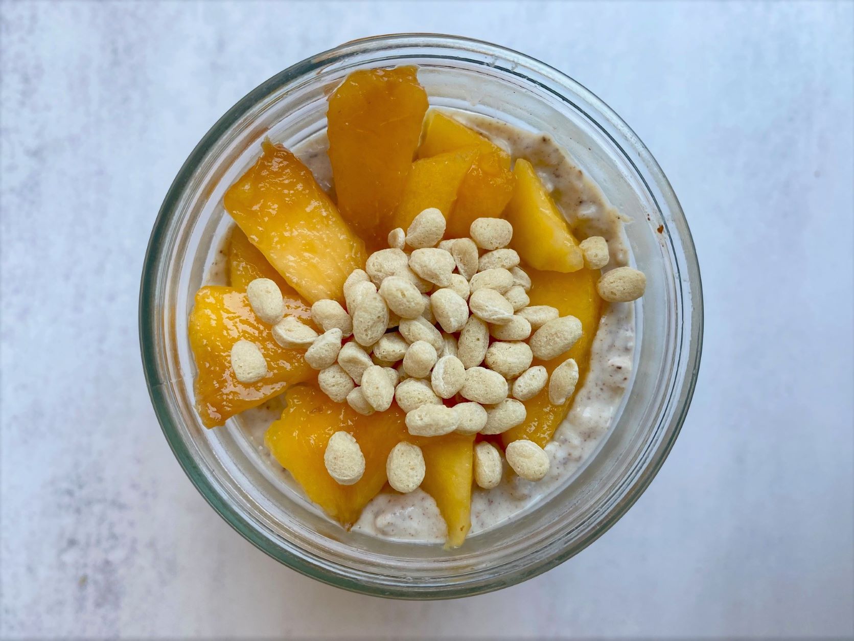 Peachy Almond Overnight Oats