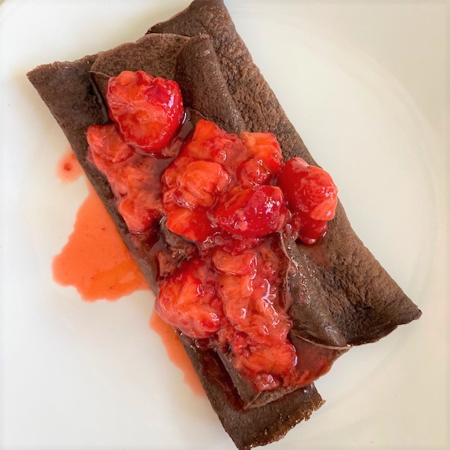 Cocoa Protein Crepes