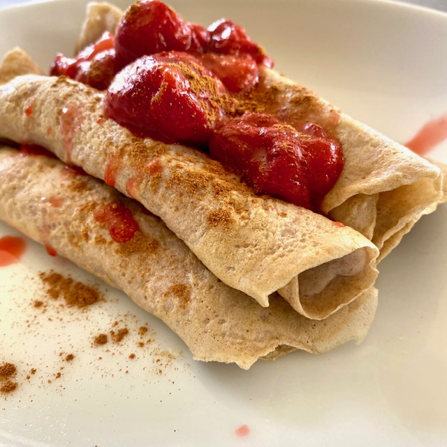 Blender Protein Oat Crepes